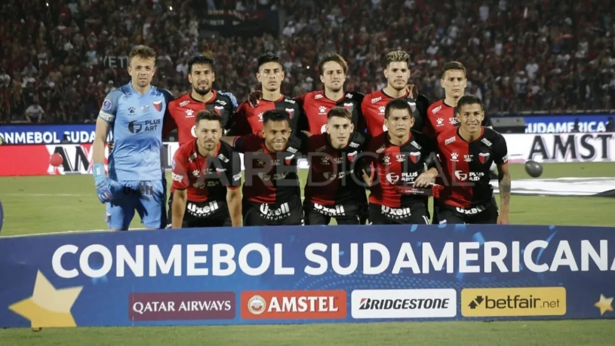 Once inicial de Colón que disputó la final de la Copa Sudamericana ante Independiente del Valle de Ecuador. Foto: Maiquel Torcatt / Aire Digital.