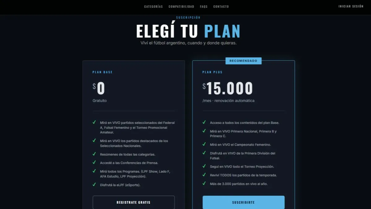 Quiénes deseen seguir la Primera Nacional, deben suscribirse al plan Plus de La Pasión del Fútbol Play.