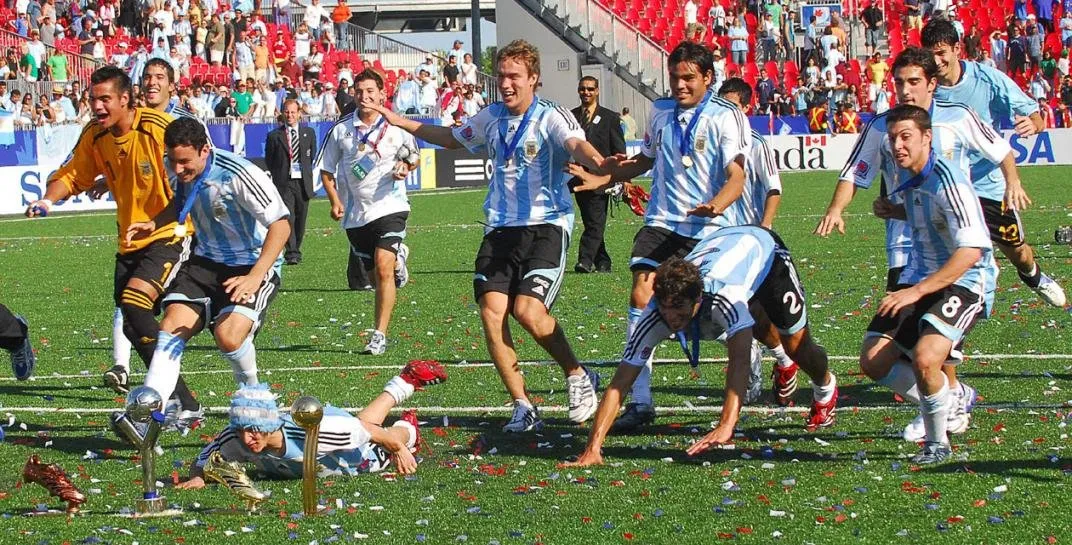 La última consagración juvenil de la selección argentina, en el Mundial Sub 20 de Canadá 2007.