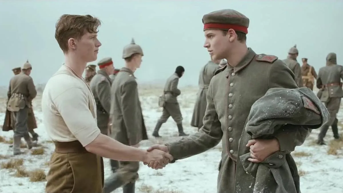 Extracto del comercial de una cadena inglesa que rememora la Tregua. Un partido de fútbol paró la Primera Guerra Mundial.