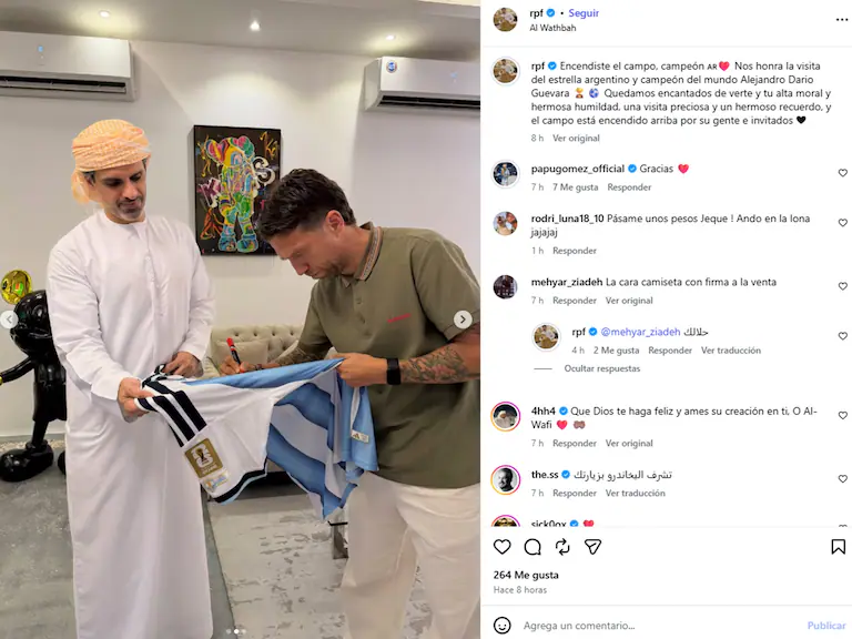 El cariñoso mensaje de Ali Bin Harmash Al Mansouri para el Papu Gómez