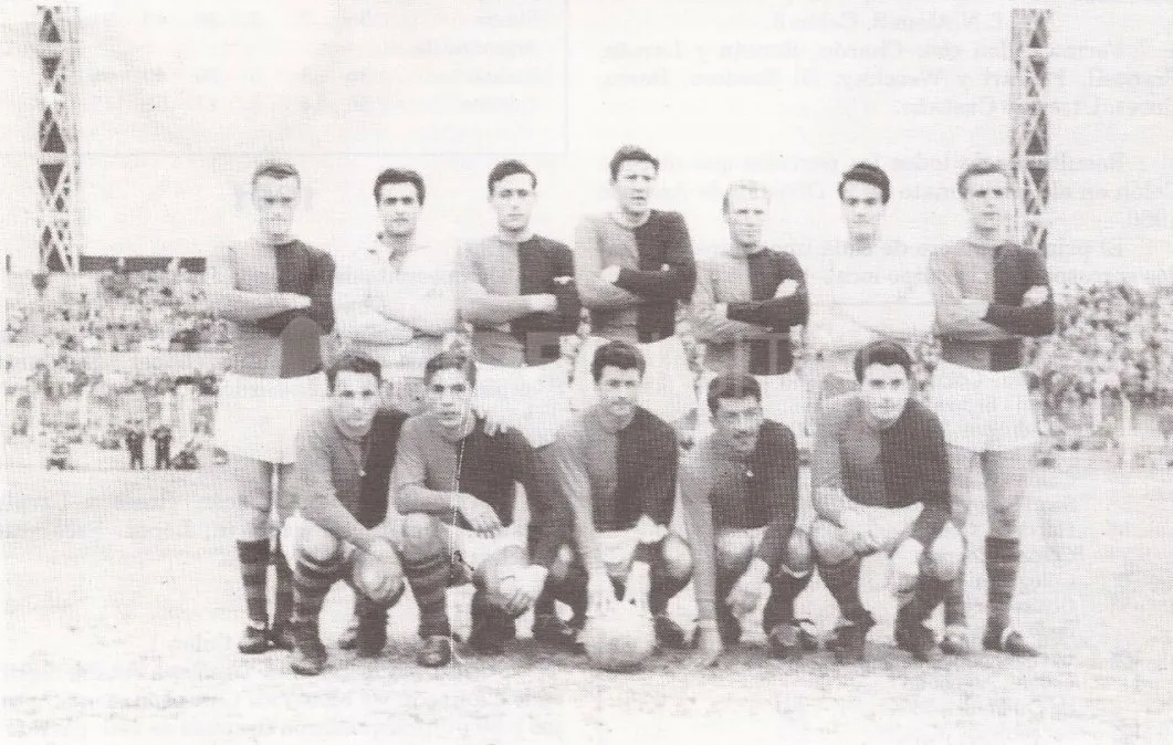 Colón disputó cuatro temporadas en la Tercera División de AFA. La foto corresponde al año 1961.
