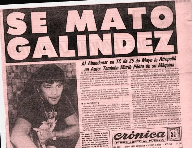 El anuncio de la noticia en el Diario Crónica.