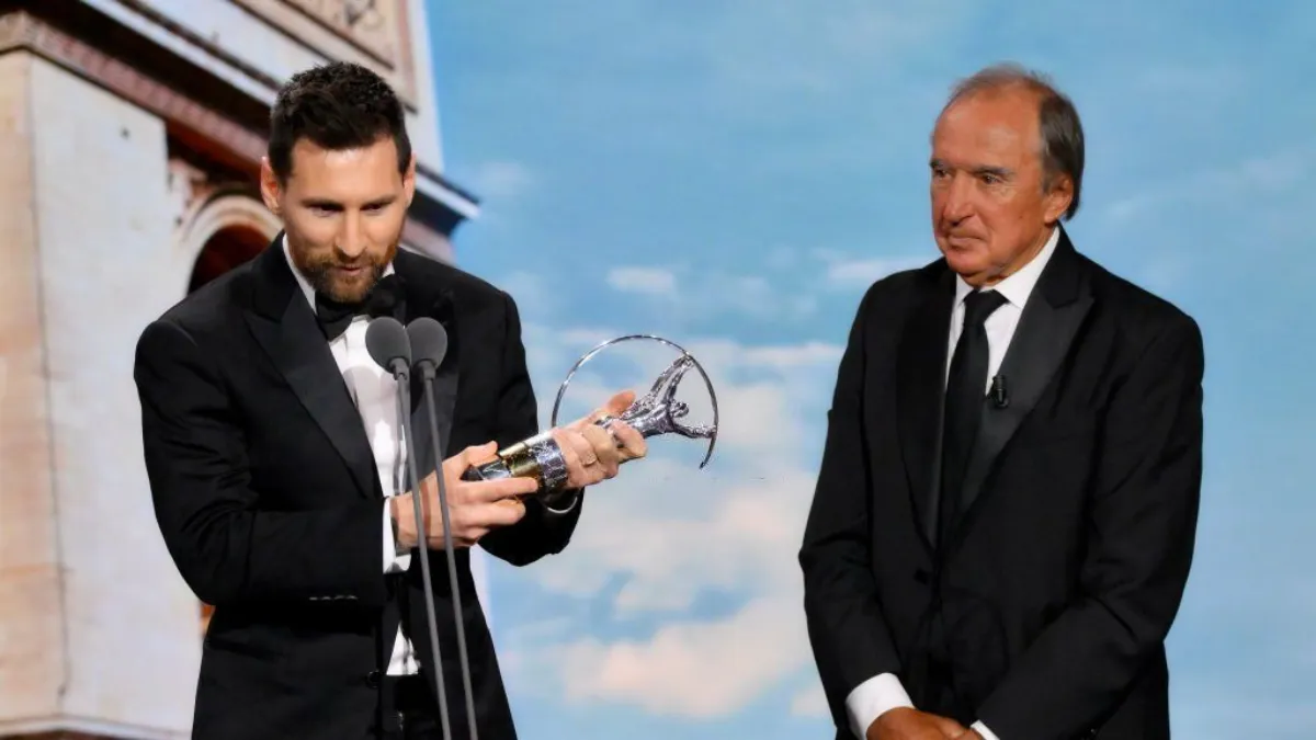 En 2023, Hugo Porta le entregó a Lionel Messi el Laureus al Mejor Deportista del Año en París, en reconocimiento a su histórica consagración en Qatar 2022.